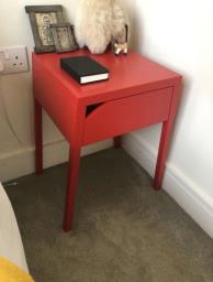 Like new Ikea lightweight bedside table image 1