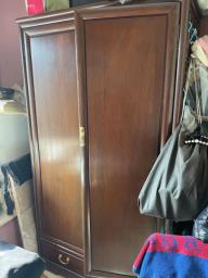 Mahogany dresser wardrobe image 1
