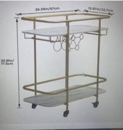 Modern useful drinks trolly image 2