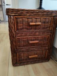 Moving sale  Rattan bedside tables image 2