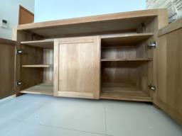 Ovo Teak Solid Wood Sideboard  90 New image 7