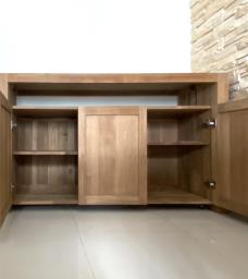 Ovo Teak Solid Wood Sideboard  90 New image 8