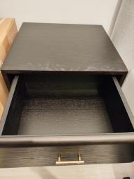 Sturdy French Oak Side Table image 2