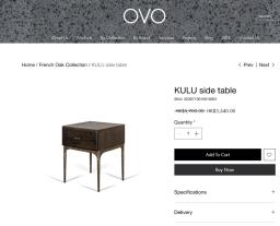 Sturdy French Oak Side Table image 5