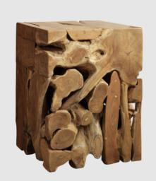 Tree Teak Root Side Tables - Like New image 2
