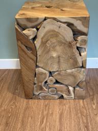 Tree Teak Root Side Tables - Like New image 5