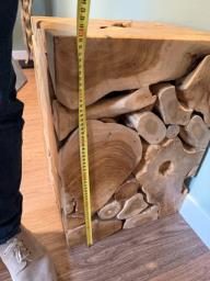 Tree Teak Root Side Tables - Like New image 9