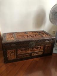 Vintage Chinese Hand Crafted Chest image 1