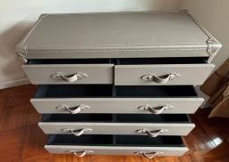 Vogue Leather Studded Chest of Drawers image 4