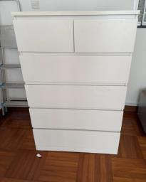 White chest of drawers image 1