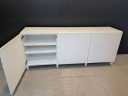 White Glossy Side Cabinet Excell Cond image 4