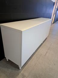 White Glossy Side Cabinet Excell Cond image 5