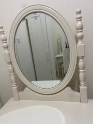 White Princess Dresser w Mirror  Stool image 2
