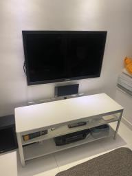 White Tv Stand  Side Table 120 cm x40cm image 2