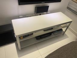 White Tv Stand  Side Table 120 cm x40cm image 3