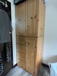 Wood wardrobe image 1
