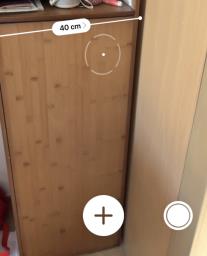 Wooden cabinet with fold-out table image 4