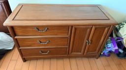 Wooden chest of drawers image 1