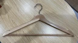 Wooden clothing hangers image 2