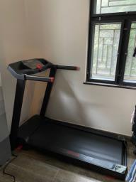 Domyos foldable treadmill and floor pads image 1