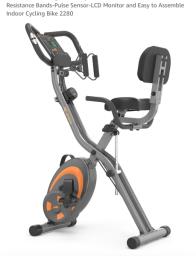 Exercise Bike with Arm Resistance Band image 1