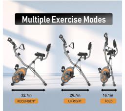 Exercise Bike with Arm Resistance Band image 10