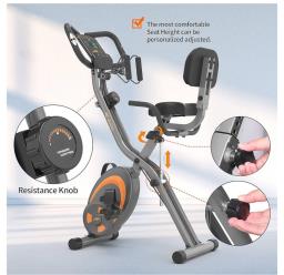 Exercise Bike with Arm Resistance Band image 9