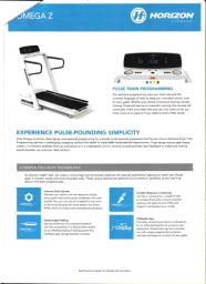 Treadmill Horizon Omega Z w incline image 5