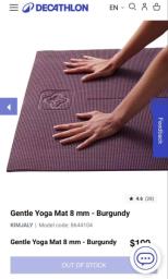 Yoga mat - like new image 1