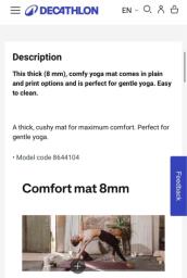 Yoga mat like new image 1