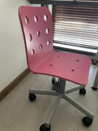 2 Ikea pink children chairs image 1