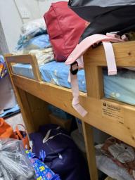 Bunk single bunk bed with storage image 1