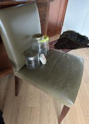 Chair glass bottles and sewing kit image 1