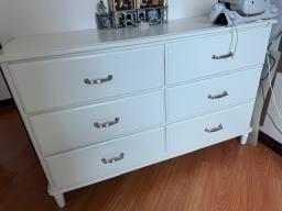 Chest of 6 drawers white great conditi image 1