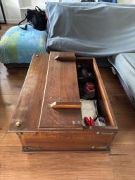 Coffee tablestorage trunk image 3