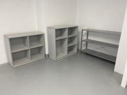 Free Gray Wood Book Shelves last One image 1