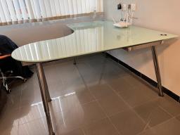 Glass office desks image 1