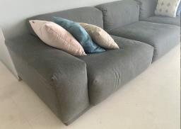 Grey Vitra 3 seater sofa image 1