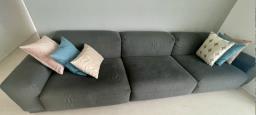 Grey Vitra 3 seater sofa image 2