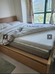 queen size bed  mattress sofa  Tv cab image 1