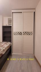 Singledouble beds 2 wardrobes cabinet image 3