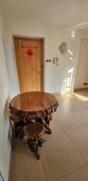 Tree trunk table and stools image 4