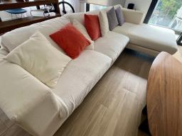 White Sofa with cushions image 1