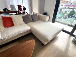 White Sofa with cushions image 2