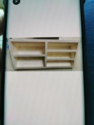 White wooden book rack wooden megazine image 1