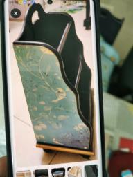 White wooden book rack wooden megazine image 5