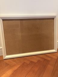 Wood frame corkboard image 1