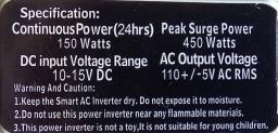 Wagan Tech Smart Ac 150w Power Inverter image 6