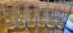 12pcs cut tall water glasses image 1