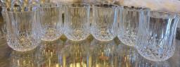 6pc crystal glasses image 1